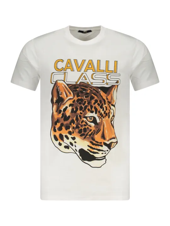 Cavalli Class Herren KURZARM-T-SHIRT Weiß | online kaufen