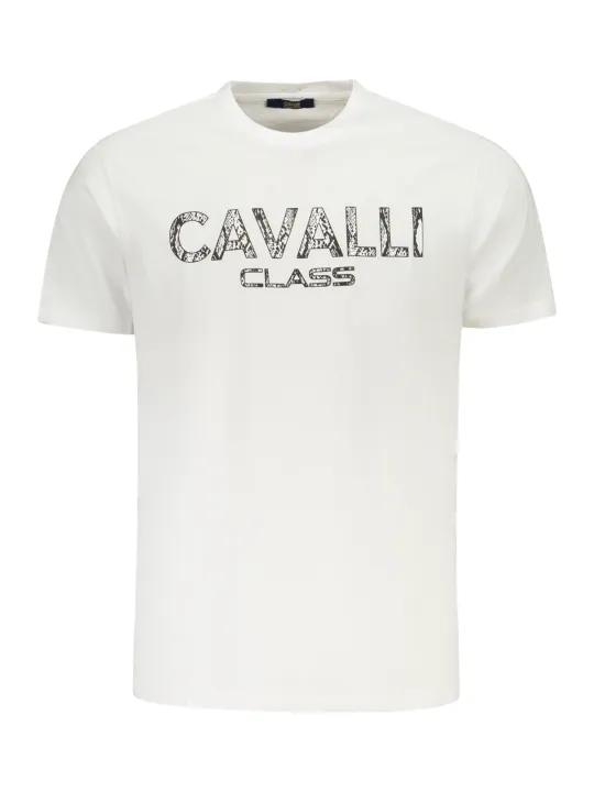 Cavalli Class Herren KURZARM-T-SHIRT Weiß | online kaufen
