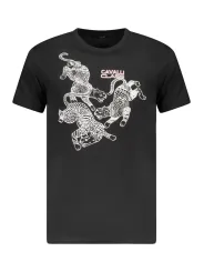 Cavalli Class Herren KURZARM-T-SHIRT Schwarz | online kaufen