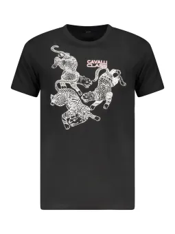 Cavalli Class Herren KURZARM-T-SHIRT Schwarz | online kaufen