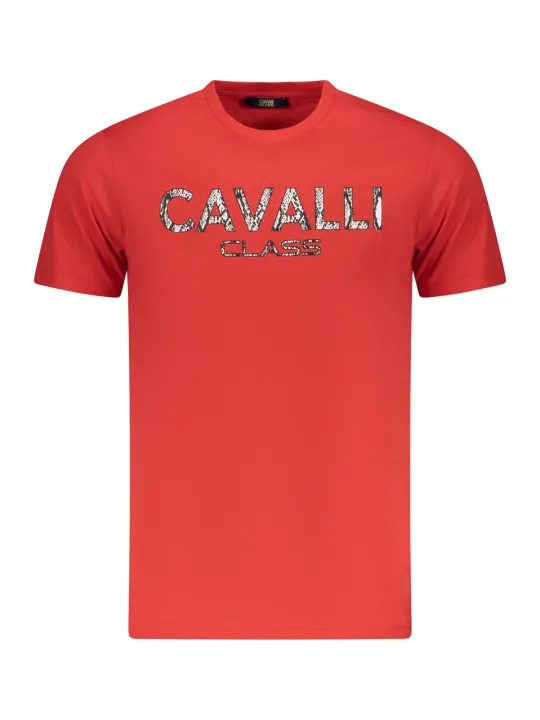 Cavalli Class Herren KURZARM-T-SHIRT Rot | online kaufen