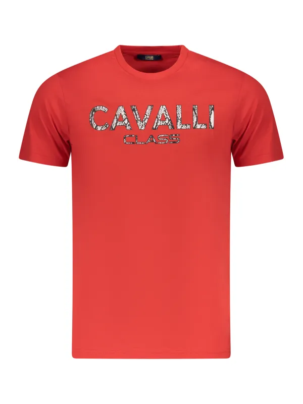 Cavalli Class Herren KURZARM-T-SHIRT Rot | online kaufen