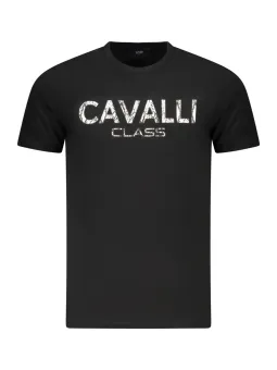 Cavalli Class Herren KURZARM-T-SHIRT Schwarz | online kaufen