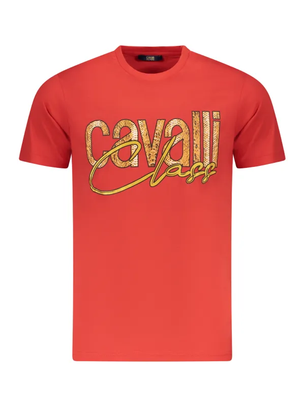 Cavalli Class Herren KURZARM-T-SHIRT Rot | online kaufen