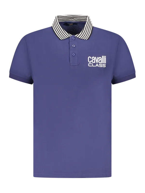 Cavalli Class Herren KURZARM-POLOSHIRT Blau | online kaufen