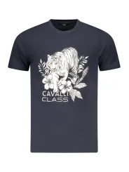 Cavalli Class Herren KURZARM-T-SHIRT Blau | online kaufen