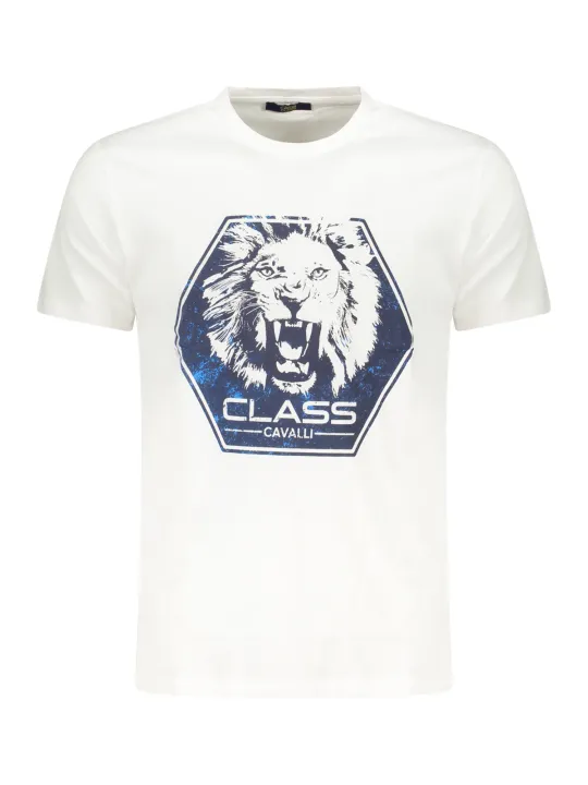 Cavalli Class Herren KURZARM-T-SHIRT Weiß | online kaufen