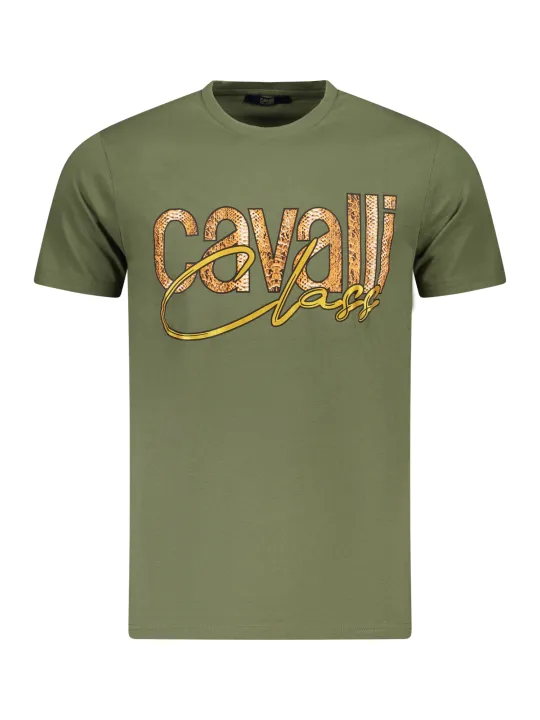 Cavalli Class Herren KURZARM-T-SHIRT Grün | online kaufen