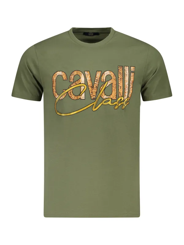 Cavalli Class Herren KURZARM-T-SHIRT Grün | online kaufen
