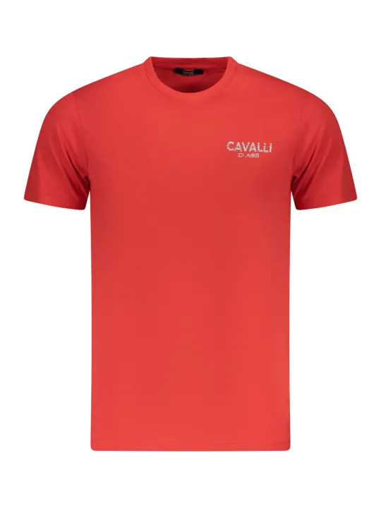 Cavalli Class Herren KURZARM-T-SHIRT Rot | online kaufen