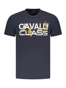 Cavalli Class Herren KURZARM-T-SHIRT Blau | online kaufen