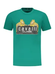 Cavalli Class Herren KURZARM-T-SHIRT Grün | online kaufen