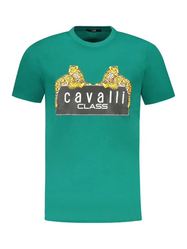 Cavalli Class Herren KURZARM-T-SHIRT Grün | online kaufen