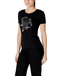 Schwarzes EA7 Damen T-Shirt