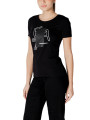 Schwarzes EA7 Damen T-Shirt