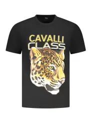 Cavalli Class Herren KURZARM-T-SHIRT Schwarz | online kaufen
