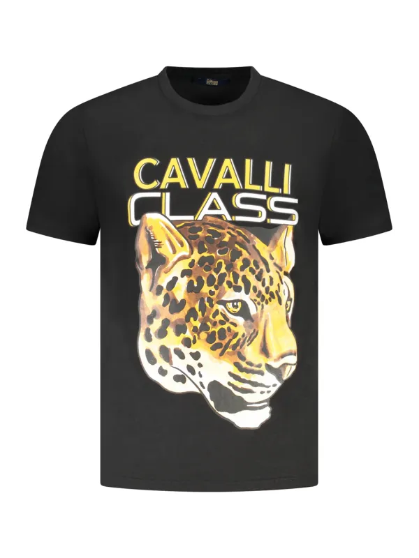 Cavalli Class Herren KURZARM-T-SHIRT Schwarz | online kaufen