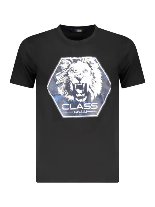 Cavalli Class Herren KURZARM-T-SHIRT Schwarz | online kaufen
