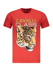 Cavalli Class Herren KURZARM-T-SHIRT Rot | online kaufen