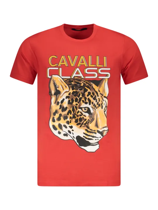Cavalli Class Herren KURZARM-T-SHIRT Rot | online kaufen