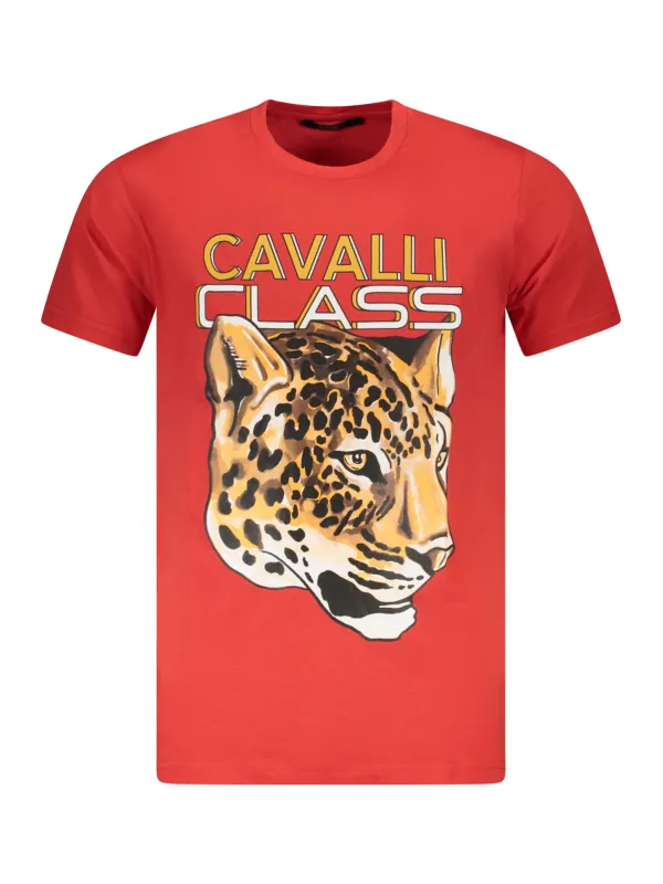 Cavalli Class Herren KURZARM-T-SHIRT Rot | online kaufen