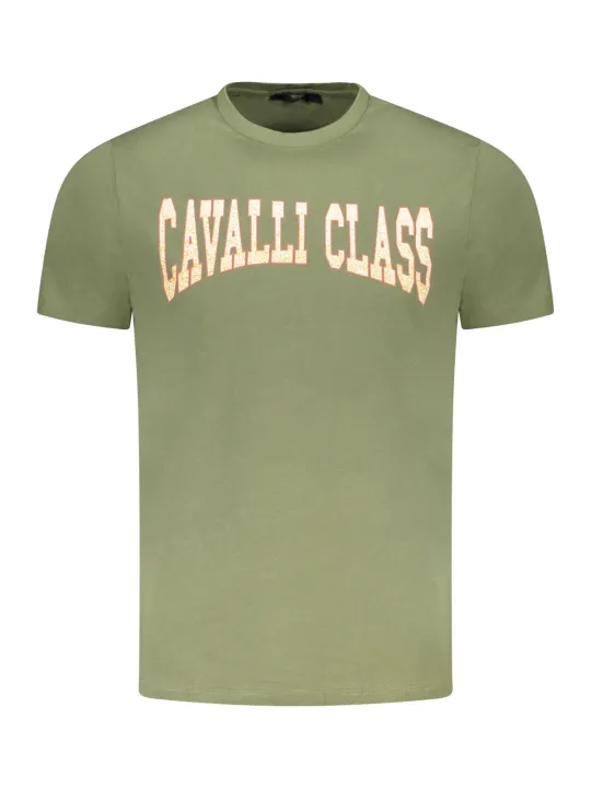 Cavalli Class Herren KURZARM-T-SHIRT Grün | online kaufen