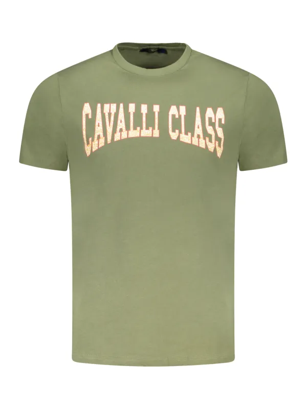 Cavalli Class Herren KURZARM-T-SHIRT Grün | online kaufen