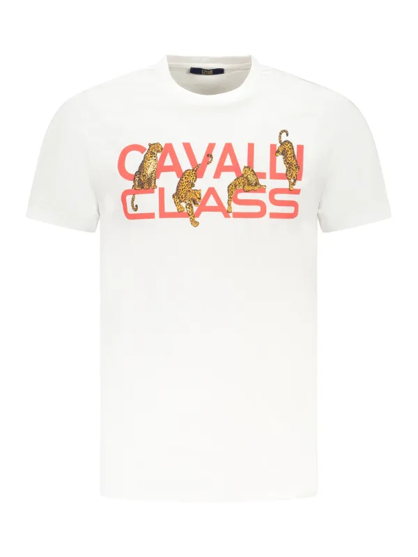 Cavalli Class Herren KURZARM-T-SHIRT Weiß | online kaufen