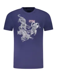 Cavalli Class Herren KURZARM-T-SHIRT Blau | online kaufen