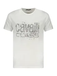 Cavalli Class Herren KURZARM-T-SHIRT Weiß | online kaufen