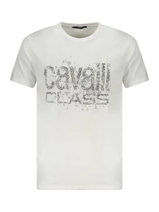 Cavalli Class Herren KURZARM-T-SHIRT Weiß | online kaufen