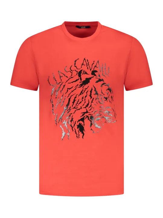 Cavalli Class Herren KURZARM-T-SHIRT Rot | online kaufen