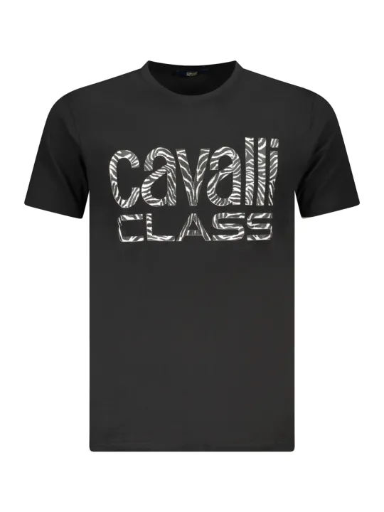 Cavalli Class Herren KURZARM-T-SHIRT Schwarz | online kaufen
