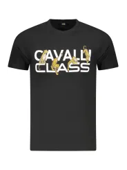 Cavalli Class Herren KURZARM-T-SHIRT Schwarz | online kaufen
