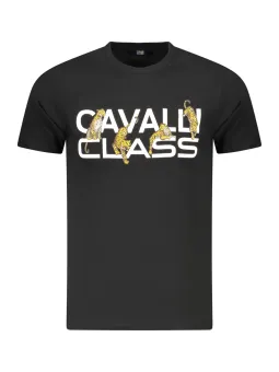 Cavalli Class Herren KURZARM-T-SHIRT Schwarz | online kaufen