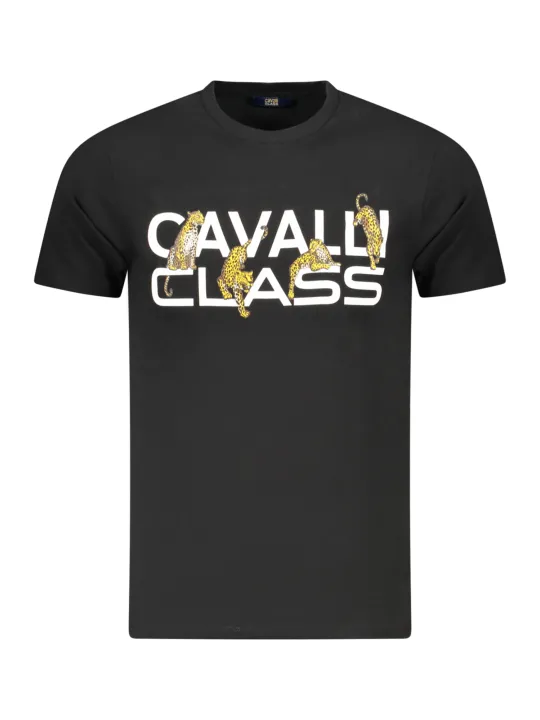 Cavalli Class Herren KURZARM-T-SHIRT Schwarz | online kaufen