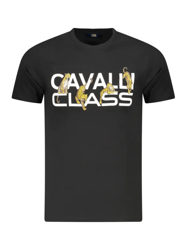 Cavalli Class Herren KURZARM-T-SHIRT Schwarz | online kaufen