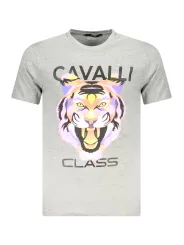 Cavalli Class Herren KURZARM-T-SHIRT Grau | online kaufen