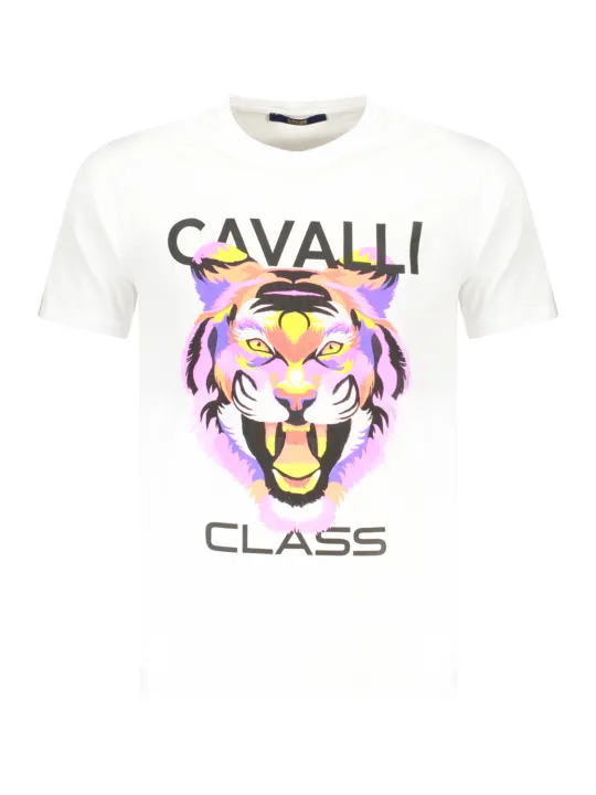 Cavalli Class Herren KURZARM-T-SHIRT Weiß | online kaufen