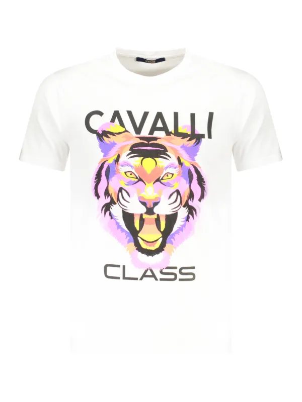 Cavalli Class Herren KURZARM-T-SHIRT Weiß | online kaufen