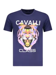 Cavalli Class Herren KURZARM-T-SHIRT Blau | online kaufen