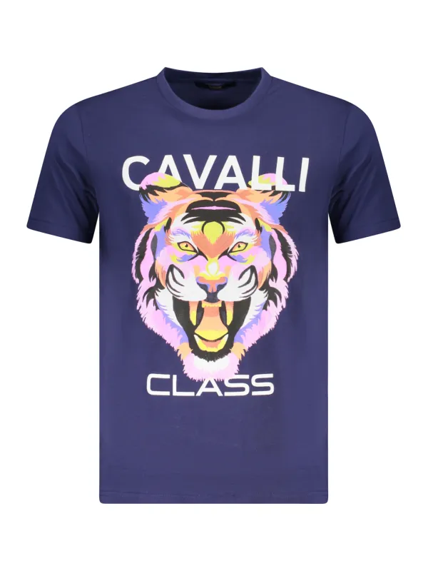Cavalli Class Herren KURZARM-T-SHIRT Blau | online kaufen