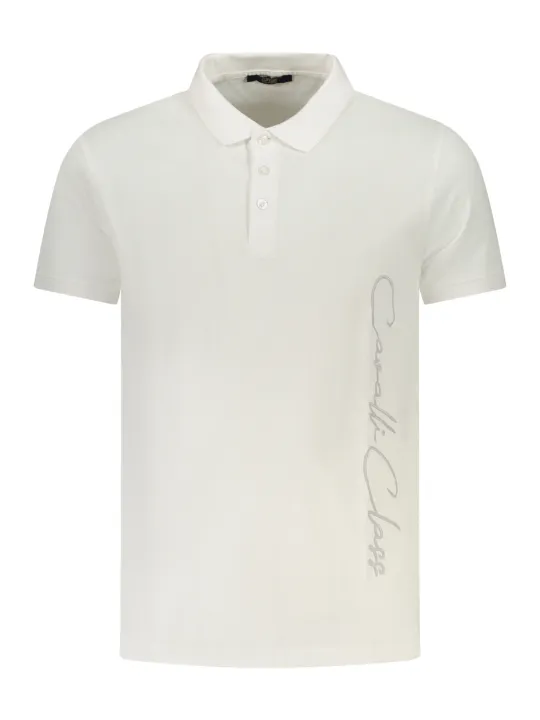 Cavalli Class Herren KURZARM-POLO Weiß | online kaufen