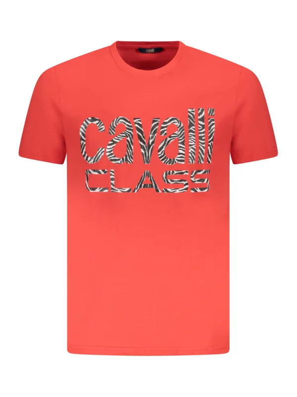 Cavalli Class Herren KURZARM-T-SHIRT Rot | online kaufen