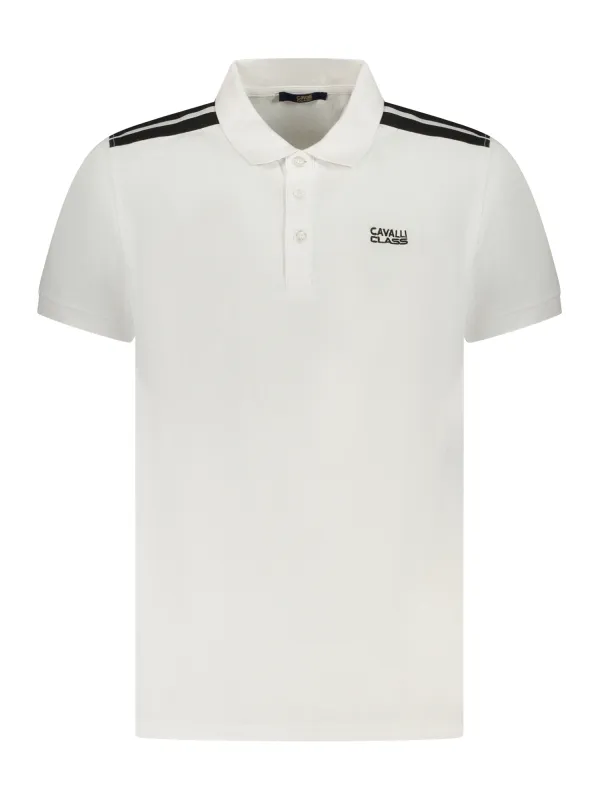 Cavalli Class Herren KURZARM-POLOSHIRT Weiß | online kaufen