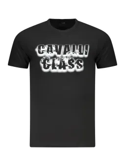 Cavalli Class Herren KURZARM-T-SHIRT Schwarz | online kaufen