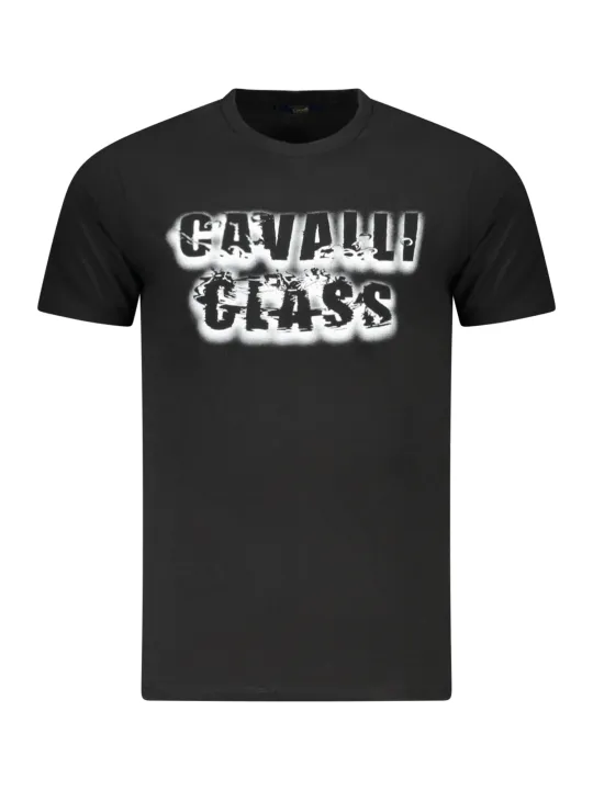 Cavalli Class Herren KURZARM-T-SHIRT Schwarz | online kaufen