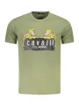 Cavalli Class Herren KURZARM-T-SHIRT Grün | online kaufen