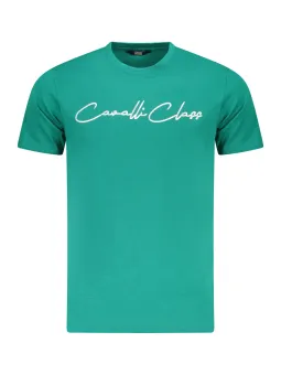 Cavalli Class Herren KURZARM-T-SHIRT Grün | online kaufen