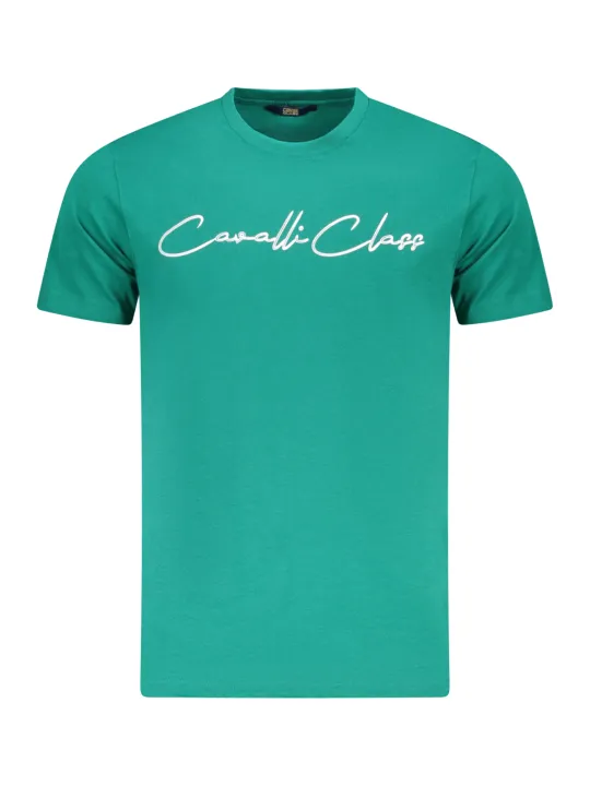 Cavalli Class Herren KURZARM-T-SHIRT Grün | online kaufen